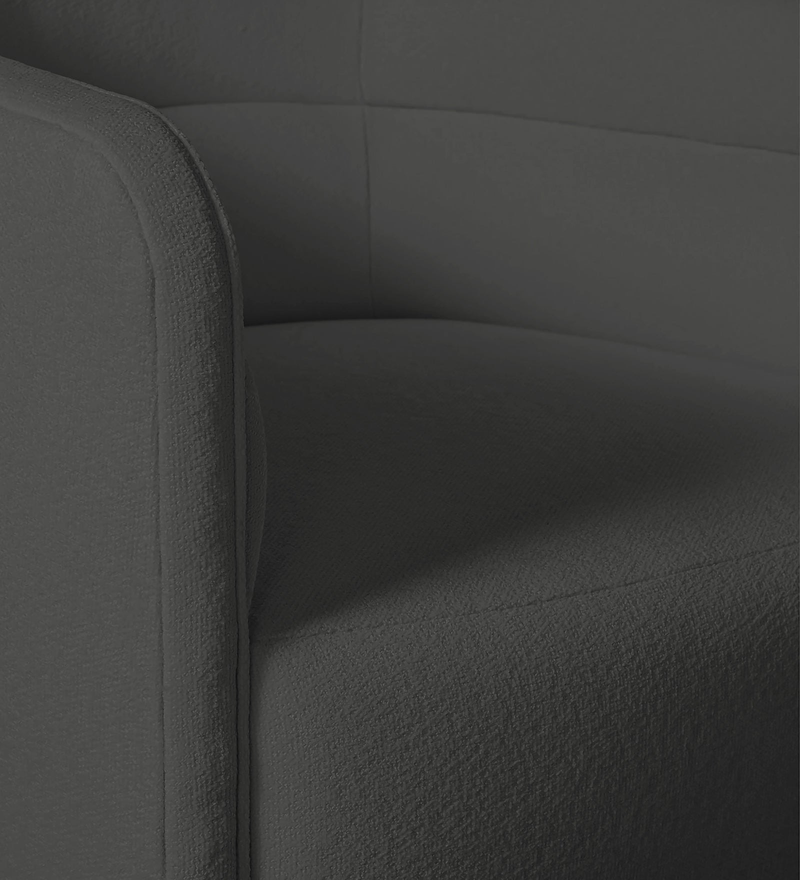 Ria Fabric Swivel Chair in Stone Grey Colour