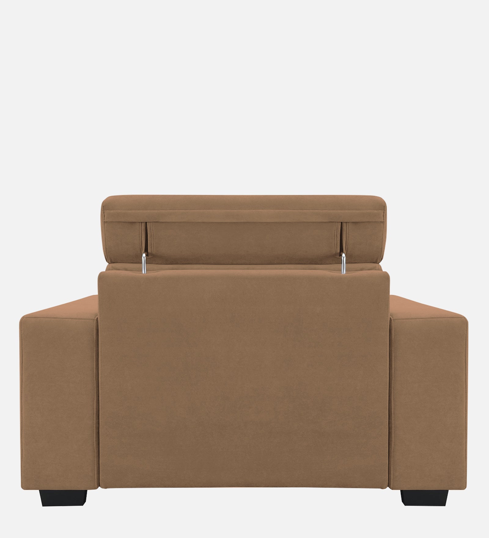 Hiro Fabric 1 Seater Sofa In  Dusty peach Colour - Febonic Living