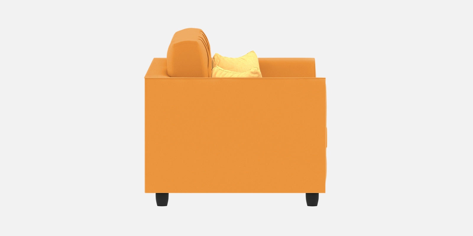 Nestin Velvet 2 Seater Sofa in Tangerine Orange Colour