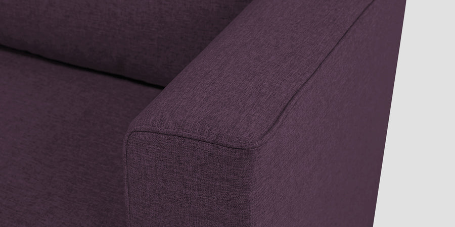 Kenia Fabric 2 Seater Foldable Sofa Cum Bed In Greek Purple Colour - Febonic Living
