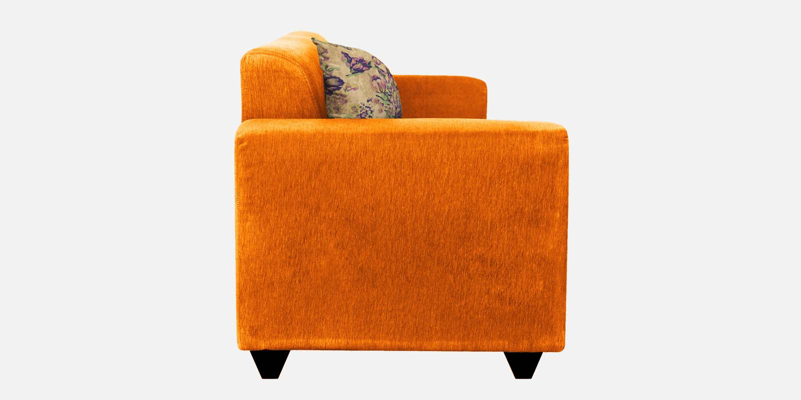 Lipu Fabric 3 Seater Sofa in Vivid Orange Colour