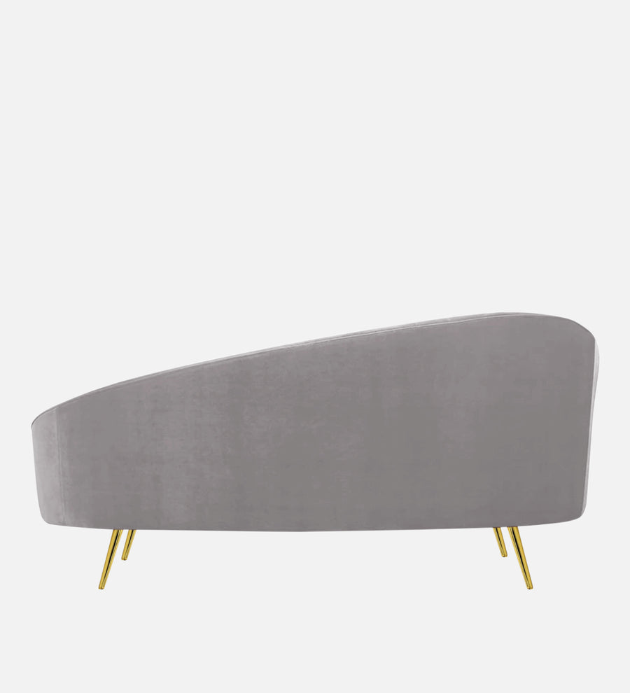Cely Velvet Rhs Chaise Lounger In Concrete Grey Colour - Febonic Living