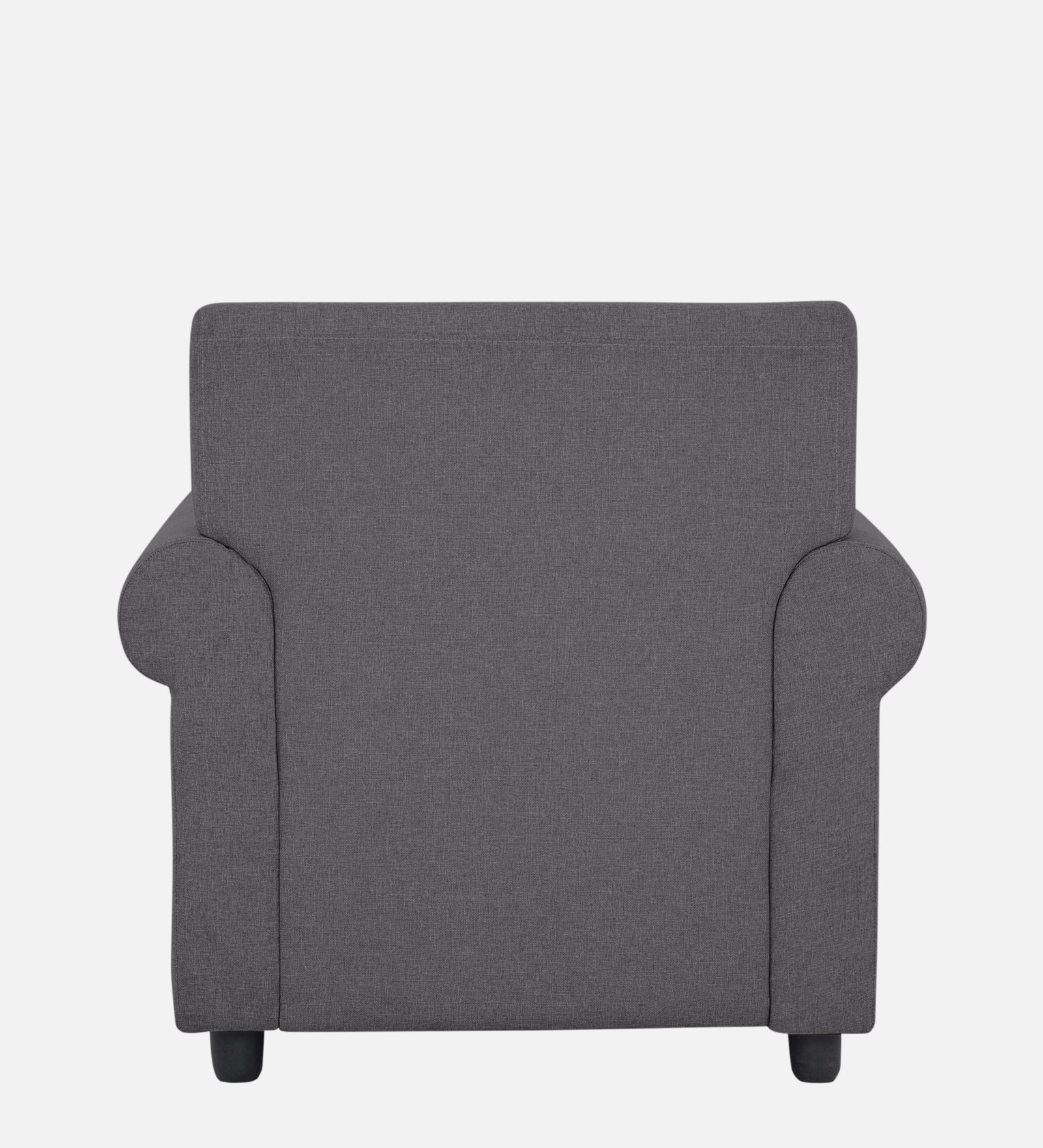 Ribby Fabric 1 Seater Sofa in Sudo Grey Colour