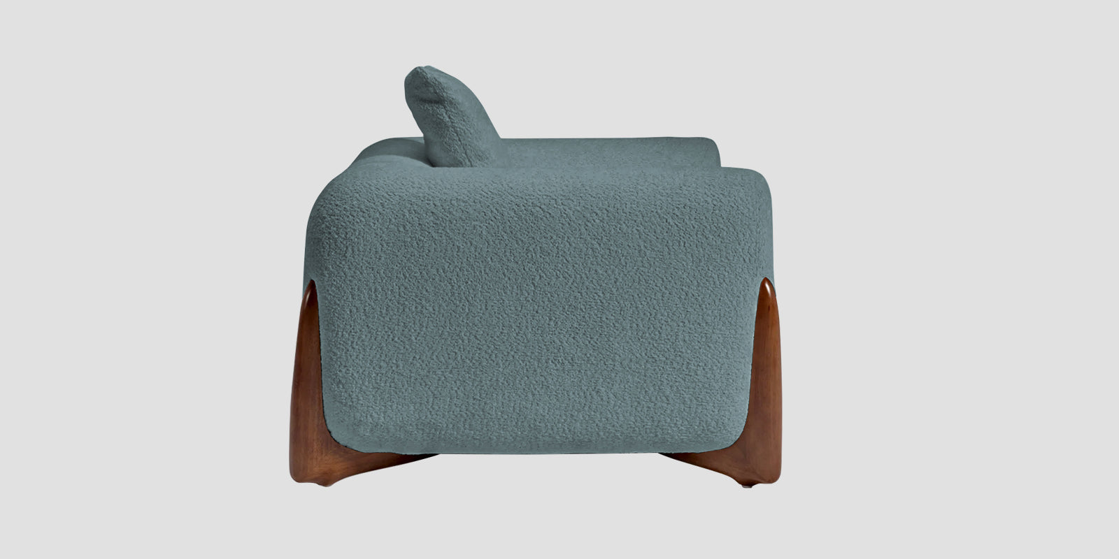Boko Boucle 3 Seater Sofa In Stormy Blue Colour - Febonic Living