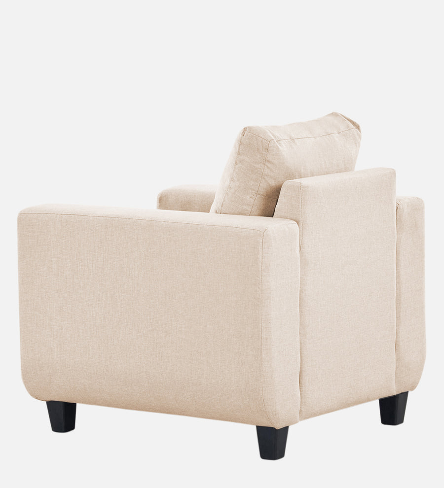 Perry Fabric 1 Seater Sofa In Woom Beige Colour - Febonic Living