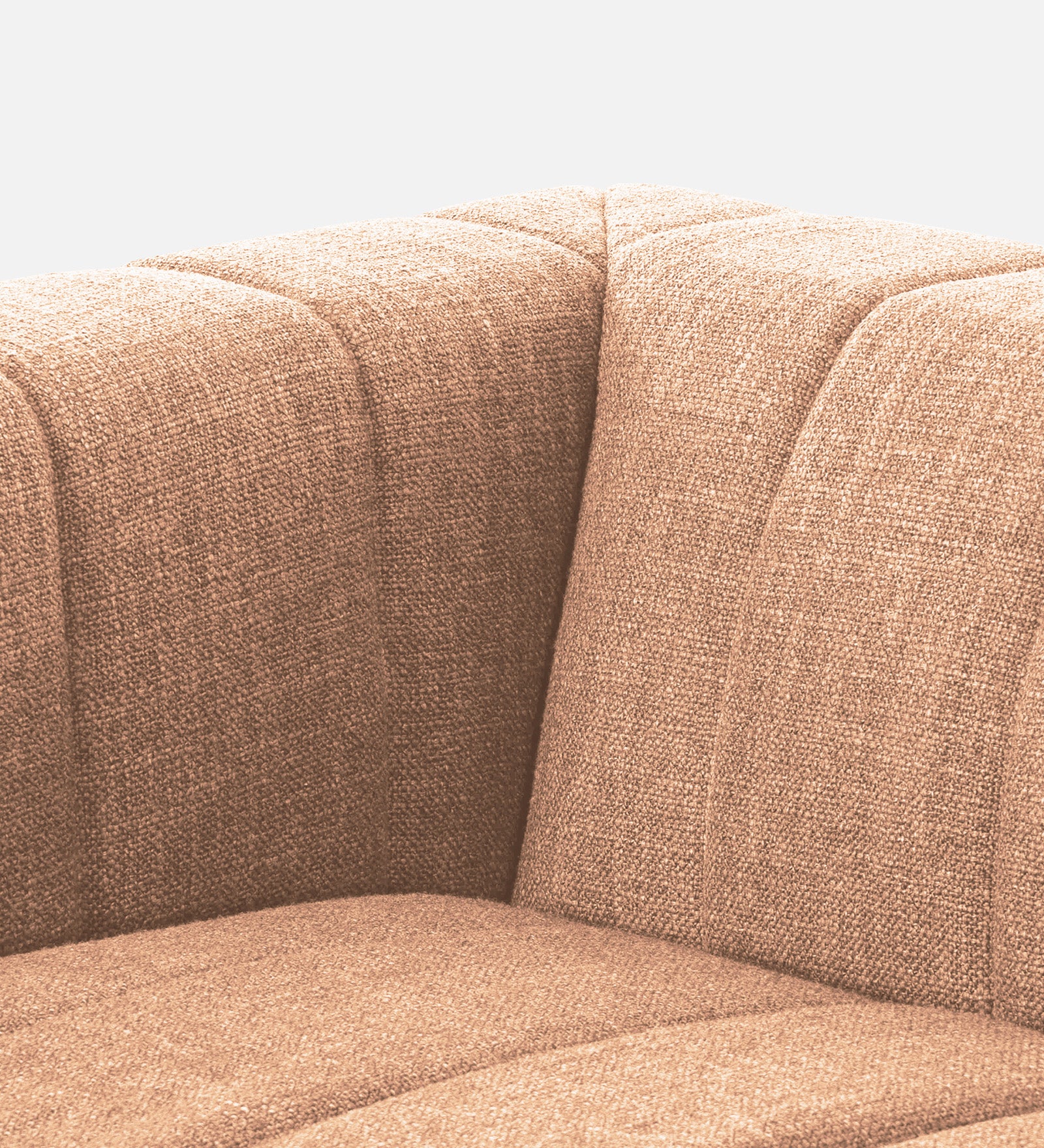 Lara Fabric 1 Seater Sofa in Cosmic Beige Colour