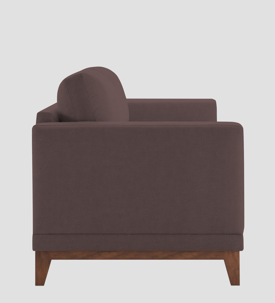 Esha Fabric 1 Seater Sofa In Night Brown Colour - Febonic Living