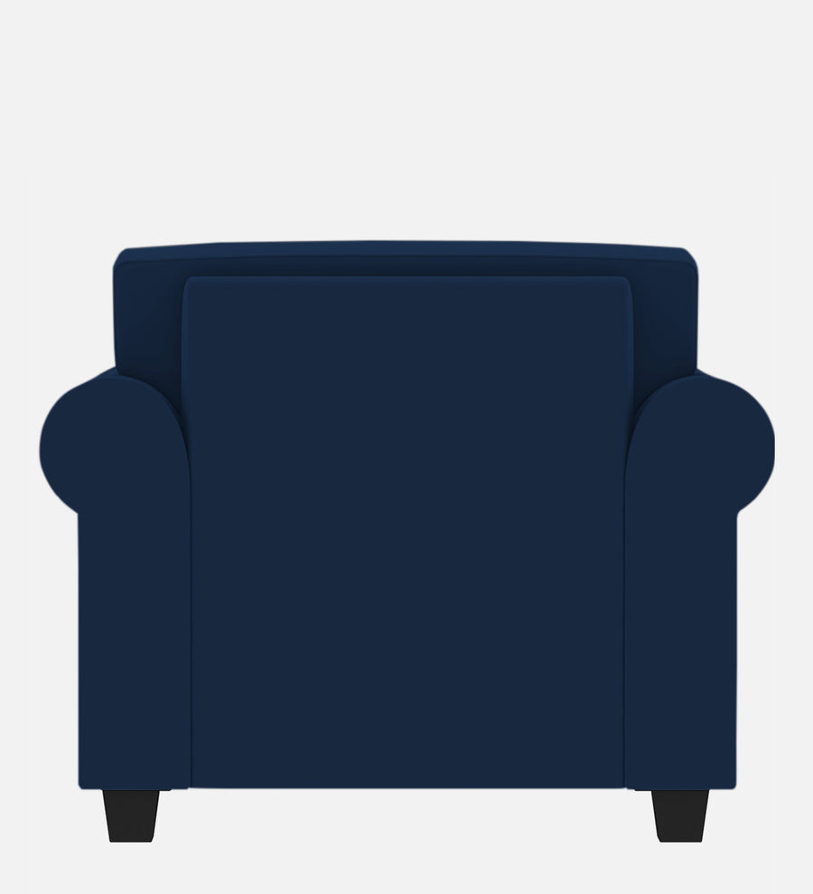 Numonk Velvet 1 Seater Sofa In Imperial Blue Colour - Febonic Living