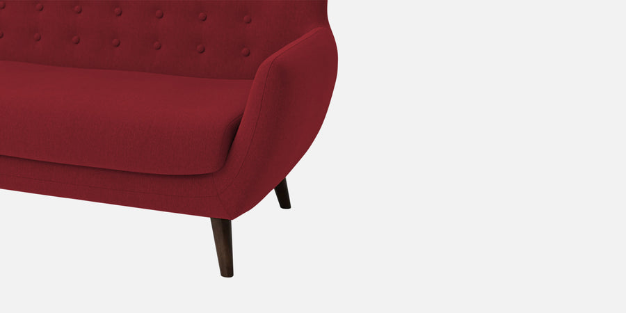 Goofy Fabric 2 Seater Sofa In Chilli Red Colour - Febonic Living