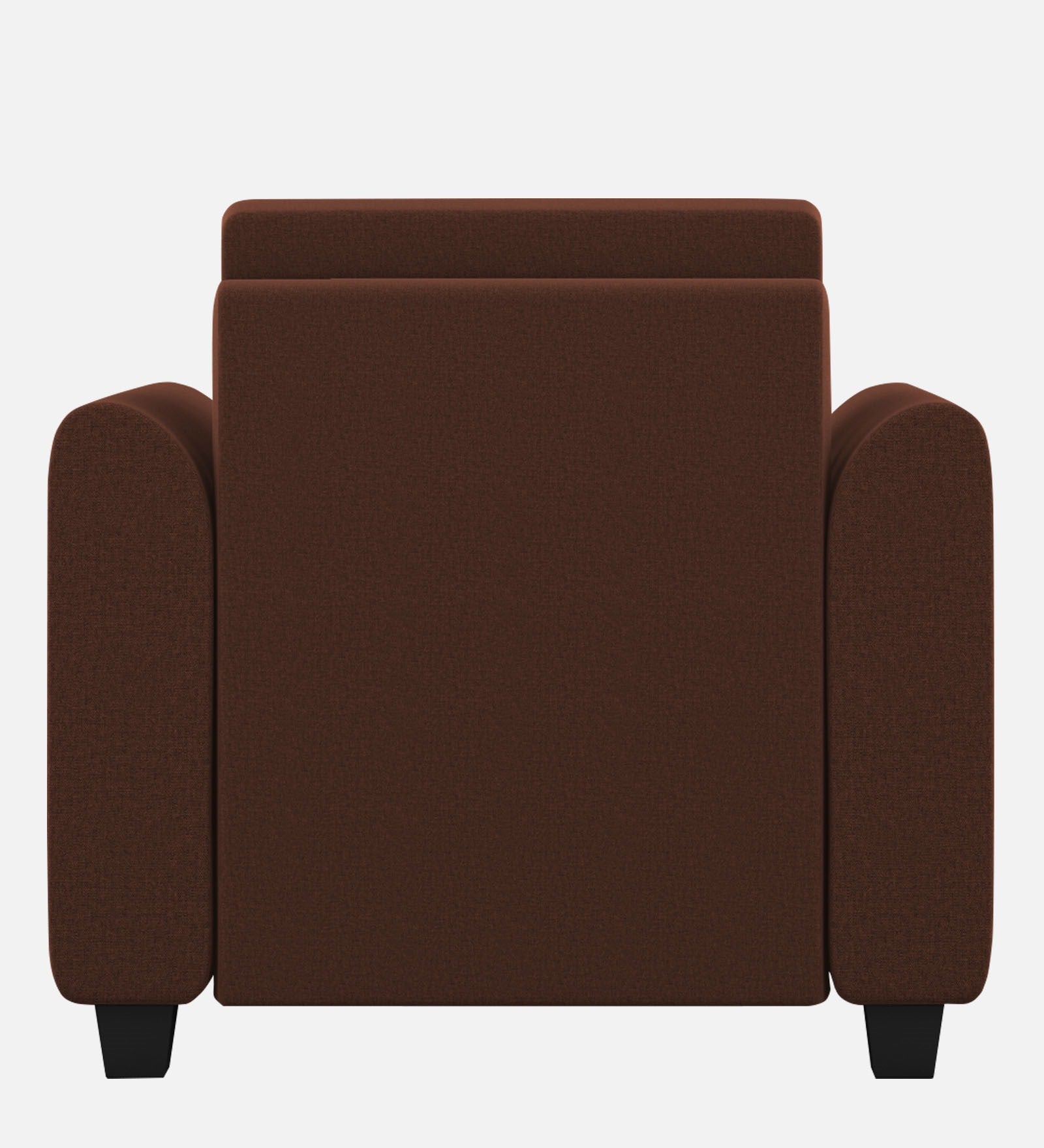 Cosmic Fabric 1 Seater Sofa in Coffee Brown Colour