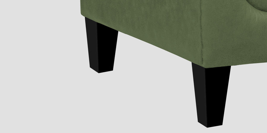 Convi Leatherette 3 Seater Sofa In Moss Green Colour - Febonic Living