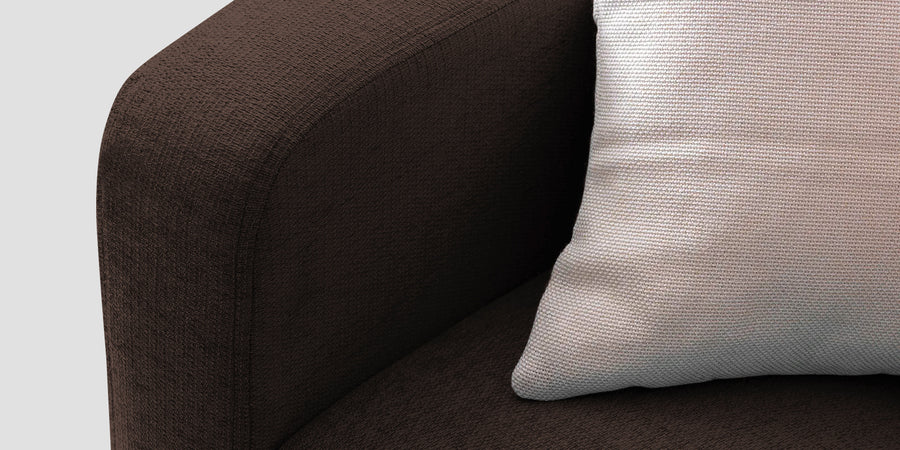 Noha Fabric 2 Seater Sofa In Coffee Brown Colour - Febonic Living