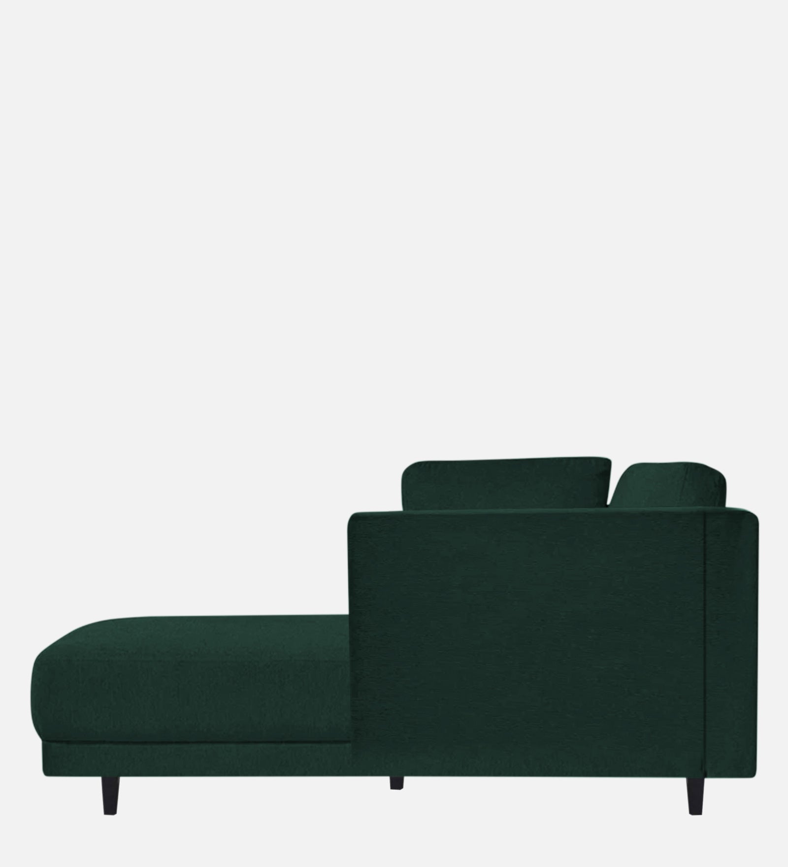 Jonze Velvet RHS Chaise Lounger in Forest Green Colour