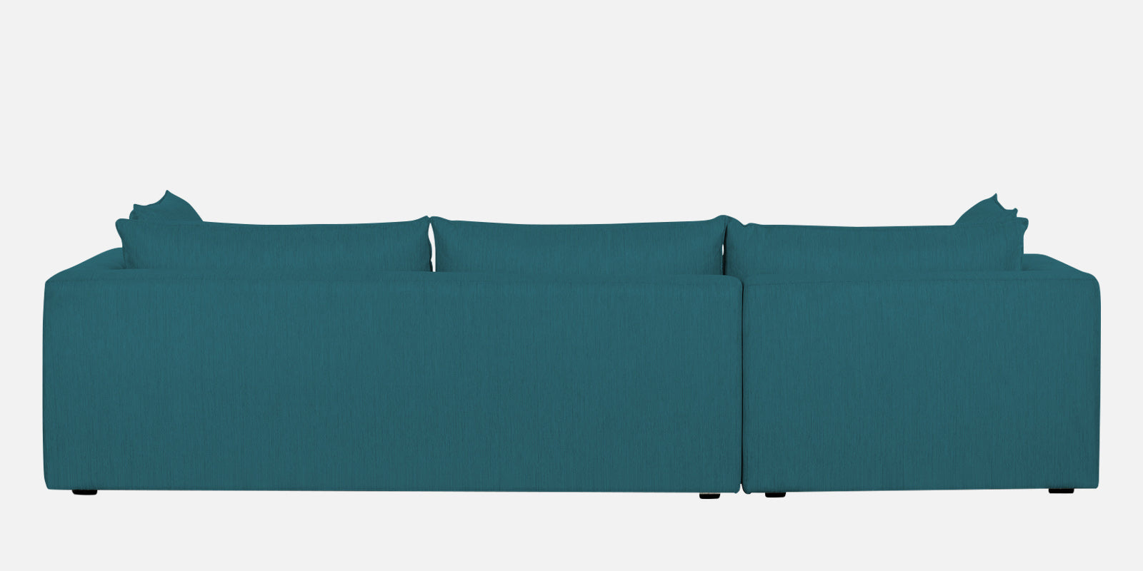 Ziggy Fabric LHS Sectional Sofa (3+Lounger) in Water Blue Colour