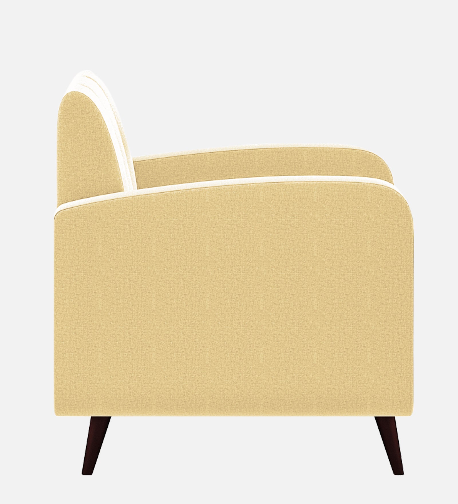 Wiki Velvet 1 Seater Sofa in Sandy Beige Colour