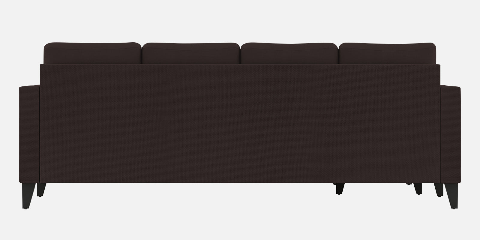 Nori Fabric RHS Sectional Sofa (3 + Lounger) In Dark Brown Colour