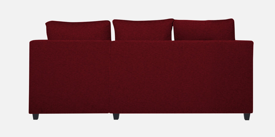 Nebula Fabric Lhs Sectional Sofa 2 Lounger In Ruby Red Colour - Febonic Living