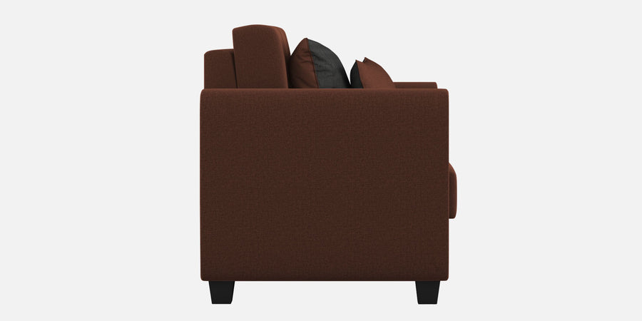 Cosmic Fabric 3 Seater Sofa In Coffee Brown Colour - Febonic Living