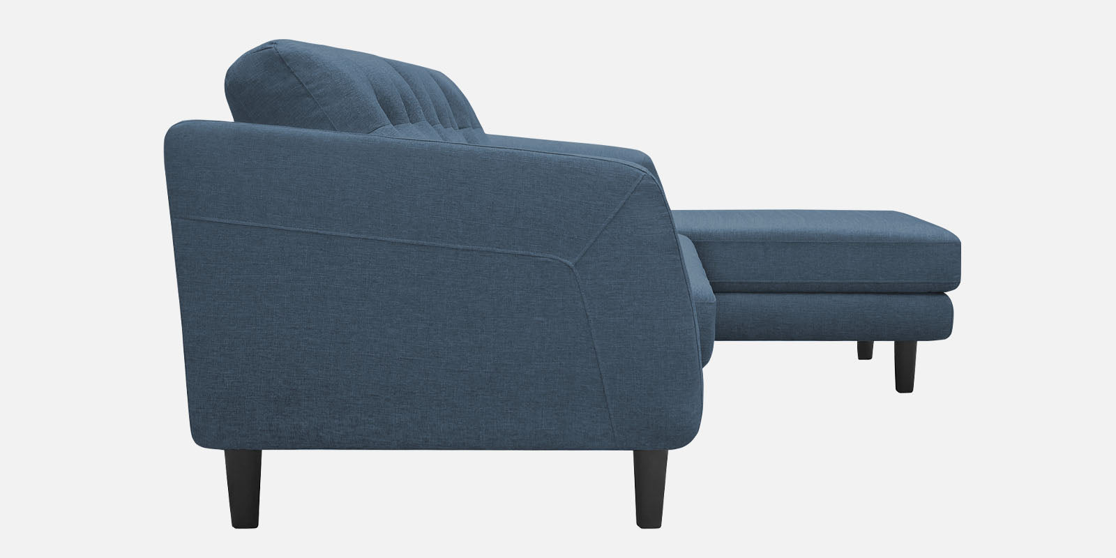 Natasha Velvet LHS Sectional Sofa (3+Lounger) in Oxford Blue Colour