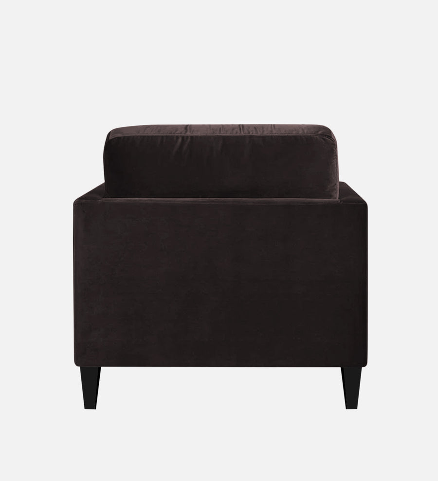 Makou Velvet Chaise Lounger In Mocha Brown Colour - Febonic Living