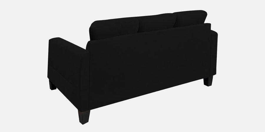 Thomas Fabric 3 Seater Sofa In Zed Black Colour - Febonic Living