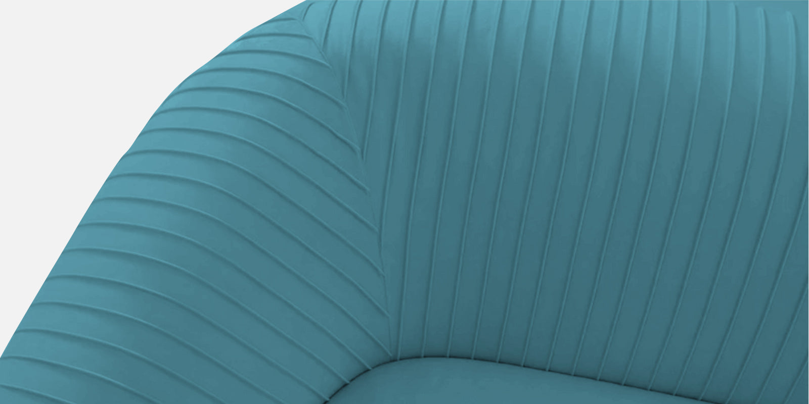 Yara Velvet Fabric 2 Seater Sofa in Aqua Blue Colour