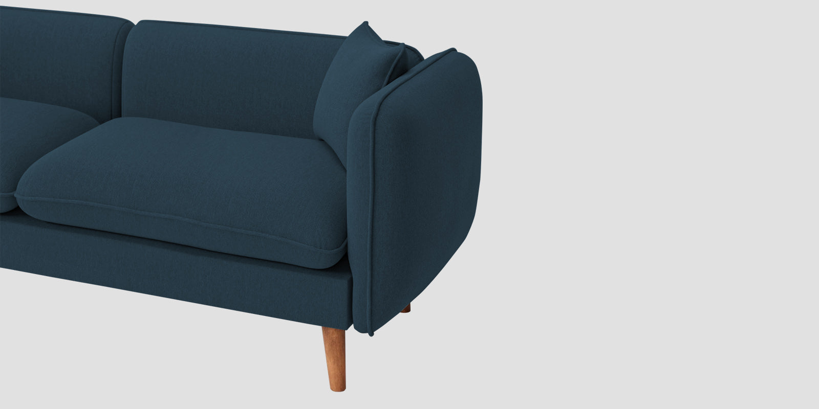Reva Fabric 2 Seater Sofa In Cool Blue Colour - Febonic Living