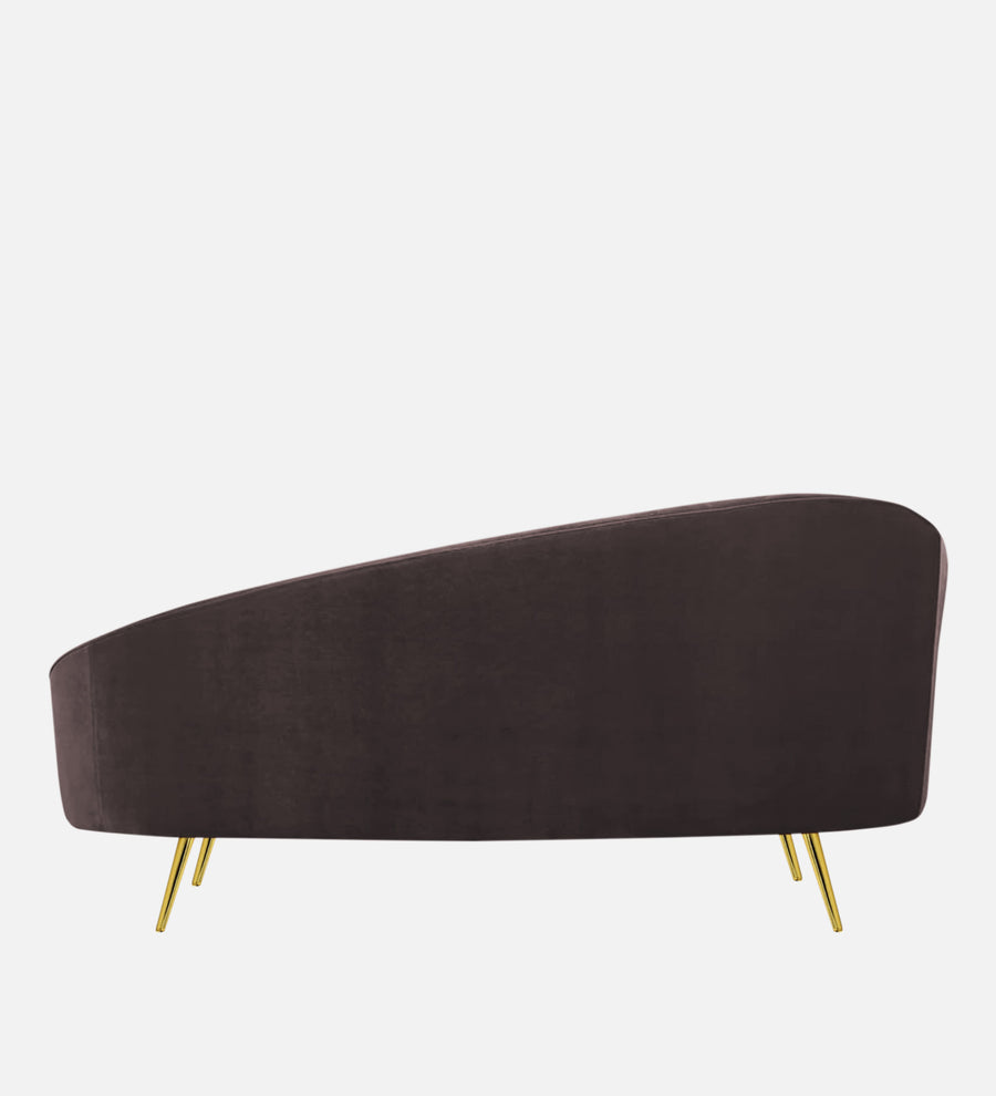 Cely Velvet Rhs Chaise Lounger In Mocha Brown Colour - Febonic Living