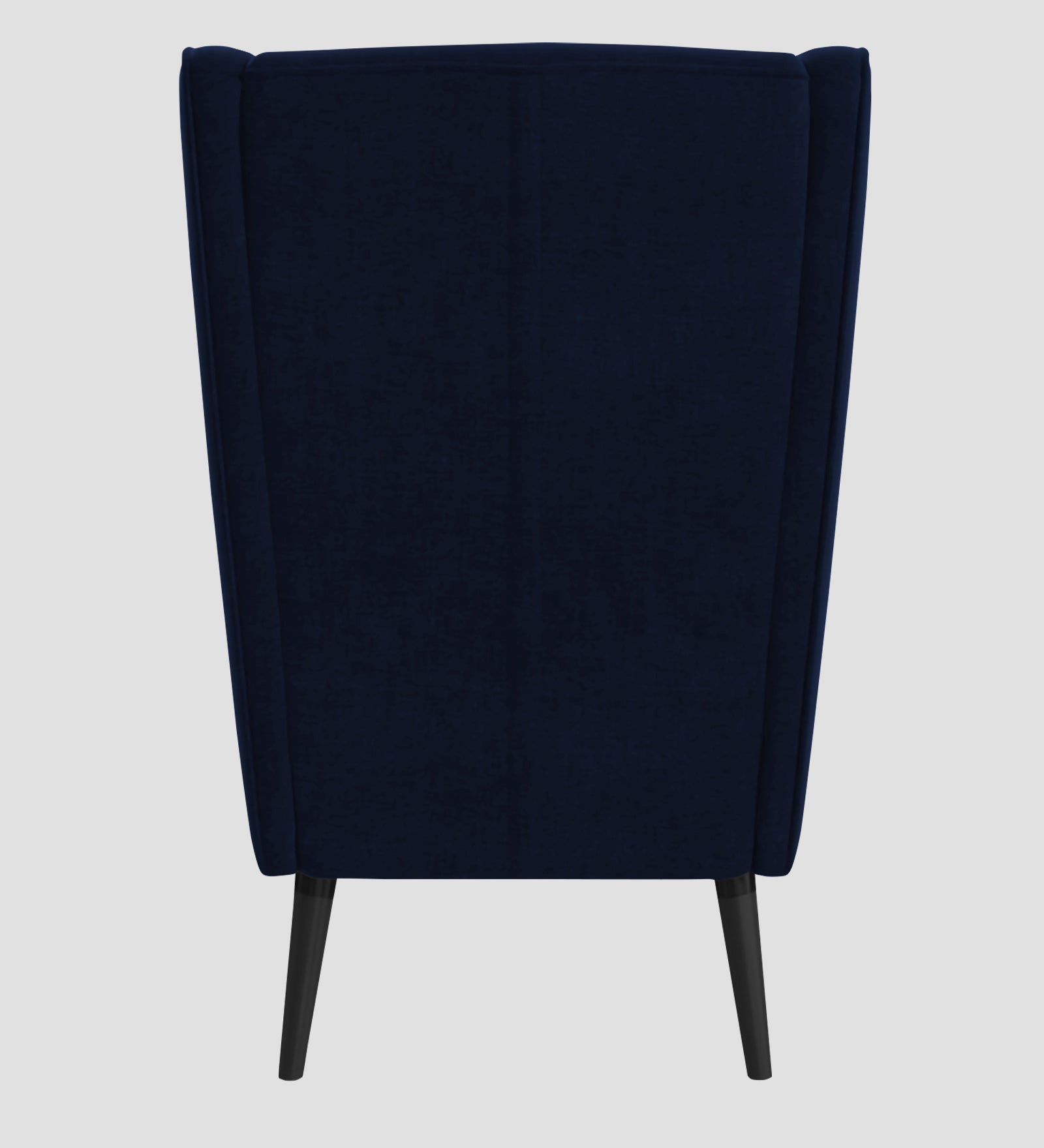 Niya Velvet 1 Seater Wing Chair in Dark Blue Colour