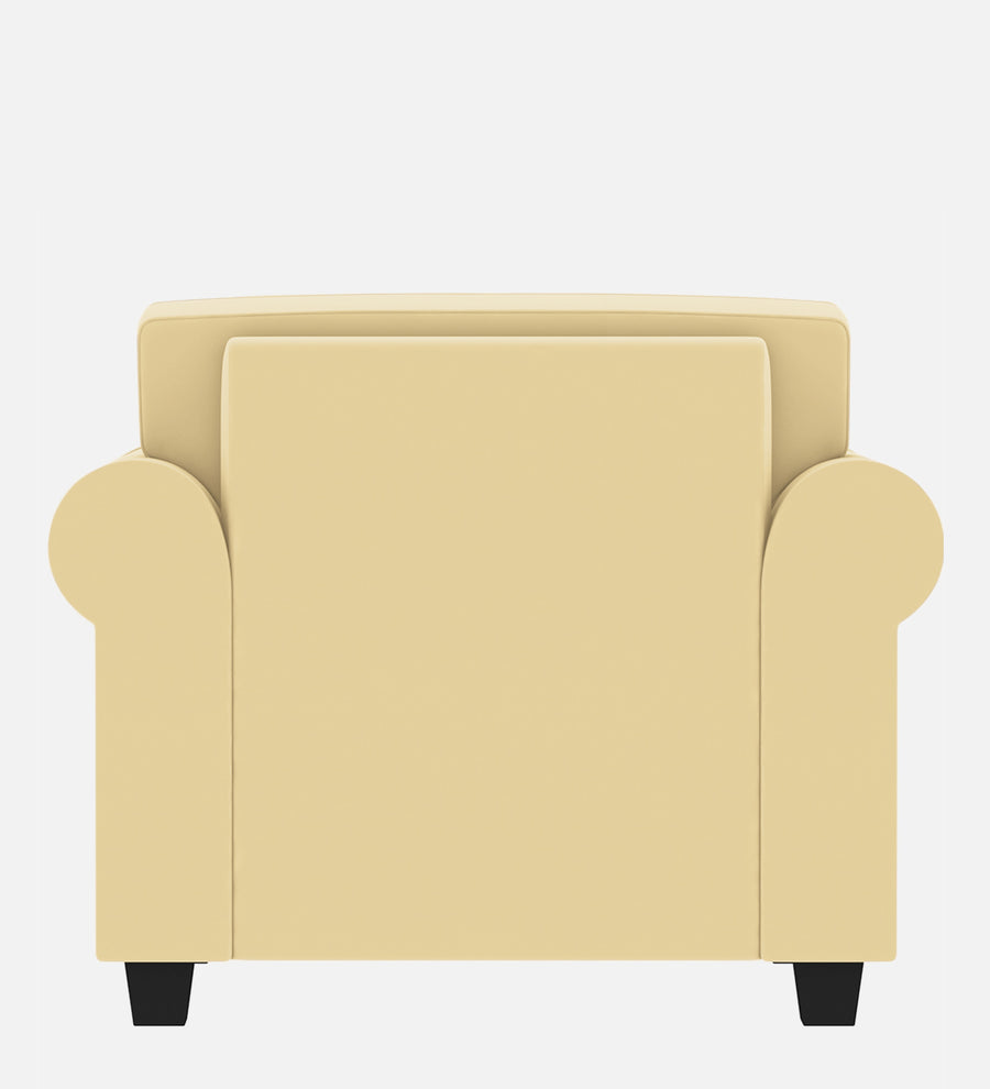 Numonk Velvet 1 Seater Sofa In Sandy Beige Colour - Febonic Living