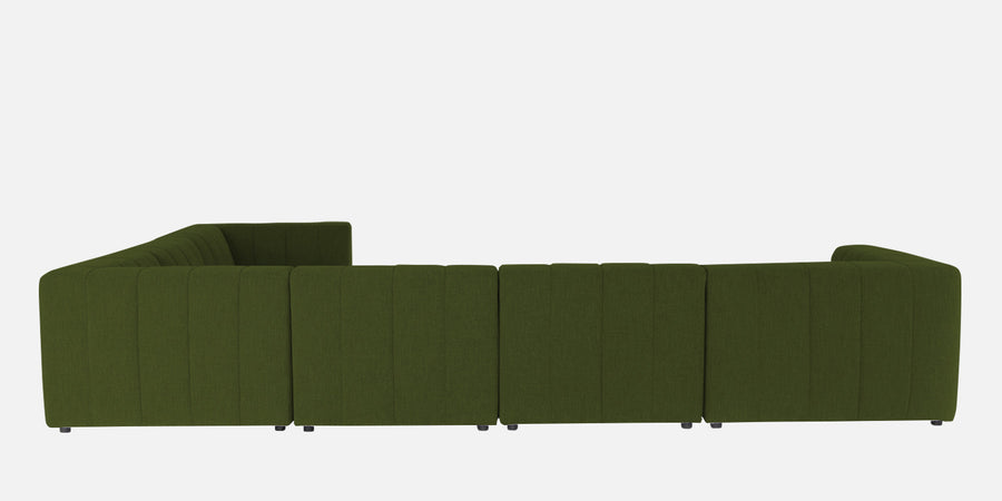 Damo Fabric Rhs 8 Seater Corner Sofa In Olive Green Colour - Febonic Living