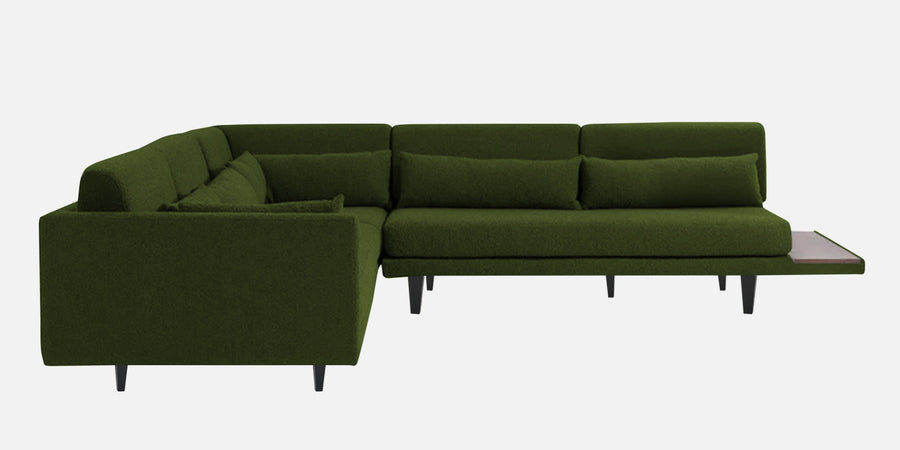 Malta Fabric 6 Seater Lhs Corner Sofa In Olive Green Colour - Febonic Living