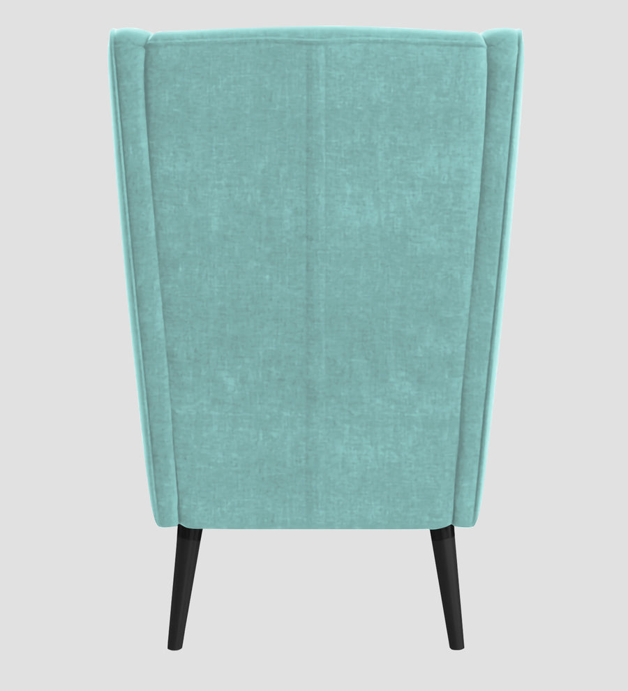 Niya Velvet Wing Chair In Barmunda Aqua Colour - Febonic Living