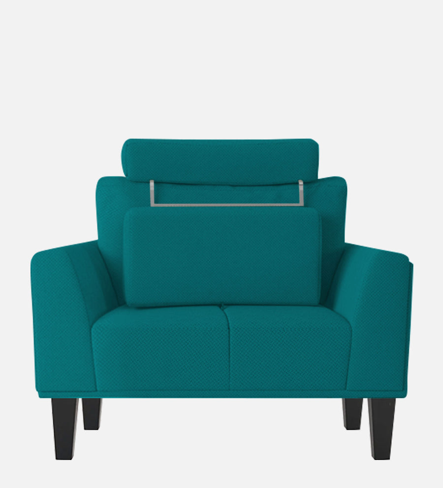 Como Fabric 1 Seater Sofa In Sea Green Colour - Febonic Living