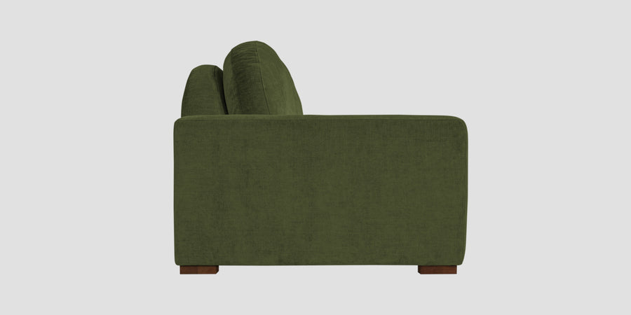 Dara Fabric 3 Seater Sofa In Olive Green Colour - Febonic Living