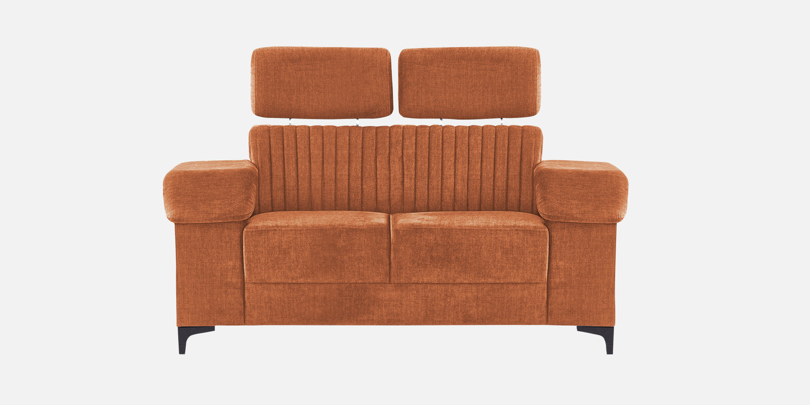 Draco Fabric 2 Seater Sofa in Safforn Orange Colour