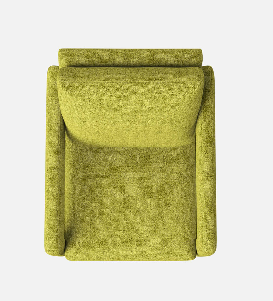 Olsen Fabric Arm Chair In Parrot Green Colour - Febonic Living
