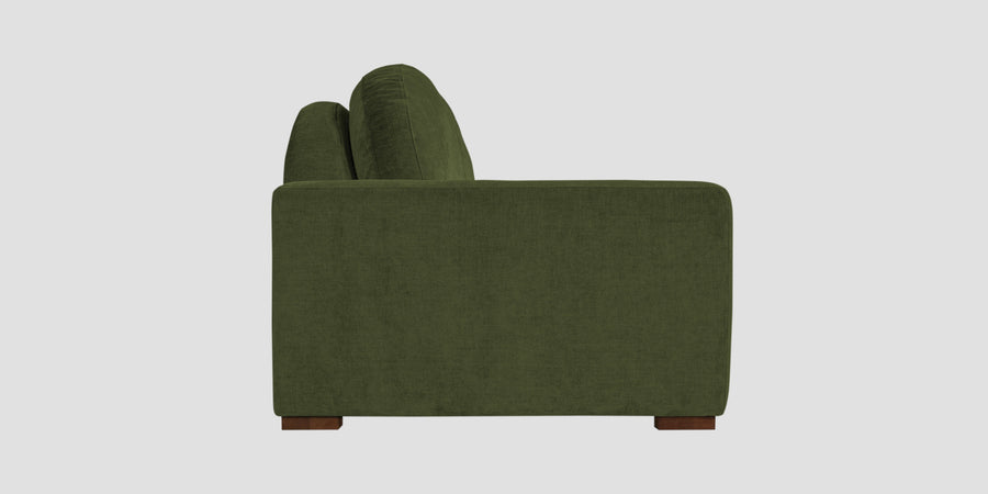 Dara Fabric 2 Seater Sofa In Olive Green Colour - Febonic Living