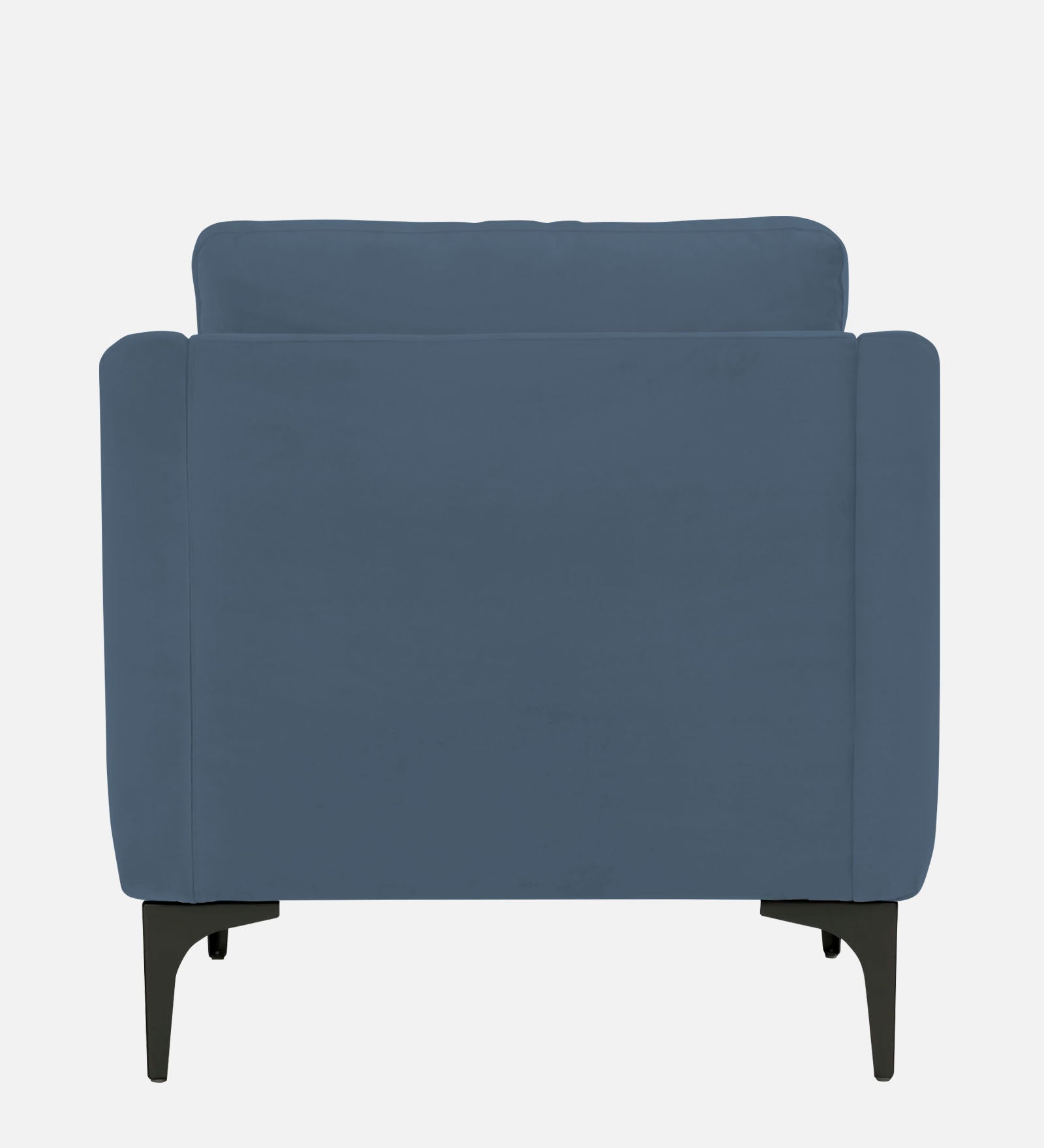 Haru Velvet 1 Seater Sofa in Oxford Blue Colour