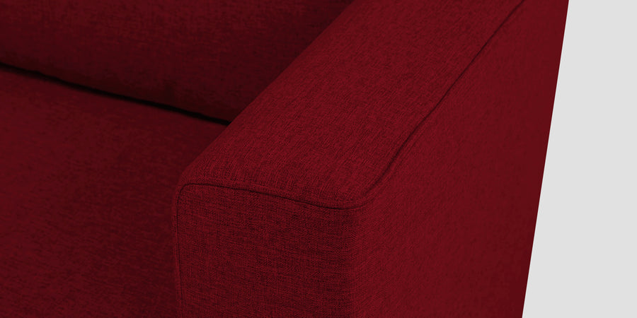 Kenia Fabric 2 Seater Foldable Sofa Cum Bed In Ruby Red Colour - Febonic Living