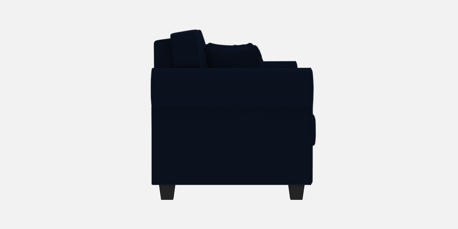 Numonk Velvet 3 Seater Sofa In Dark Blue Colour - Febonic Living