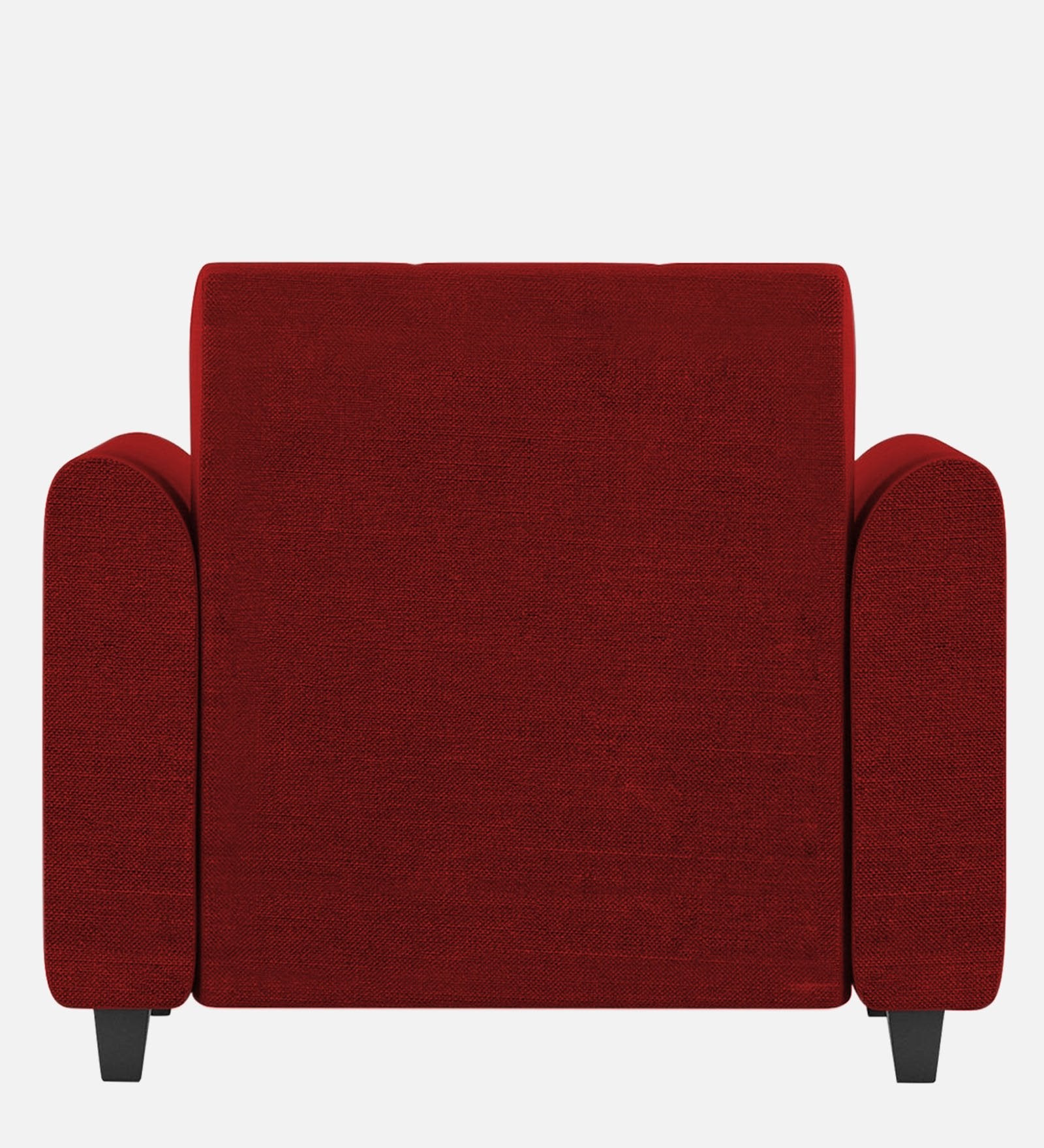 Denmark Fabric 1 Seater Sofa in Blood Maroon Colour