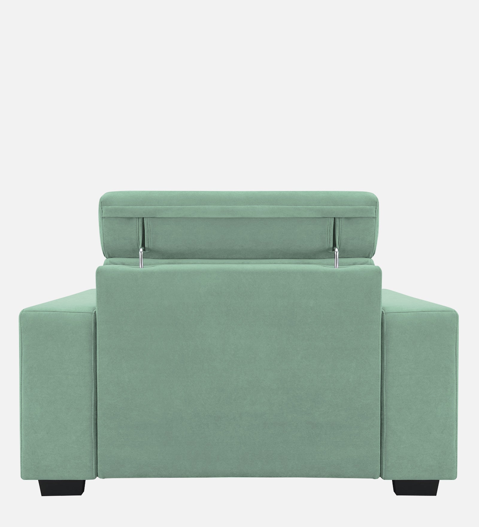 Hiro Fabric 1 Seater Sofa In  Mist Blue Colour - Febonic Living