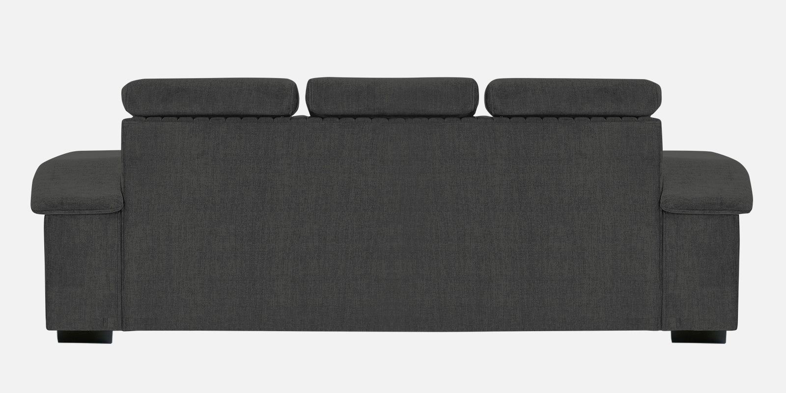 Draco Fabric 3 Seater Sofa In Charcoal Grey Colour - Febonic Living