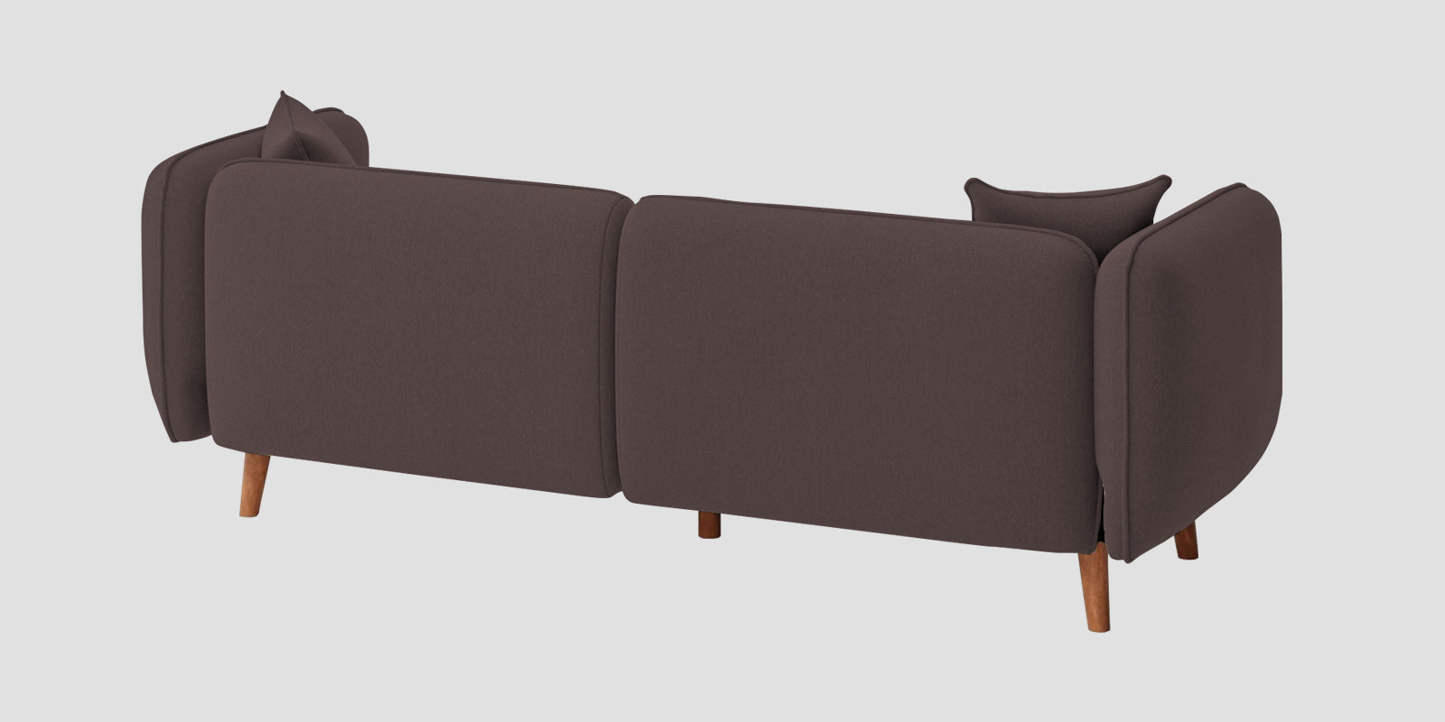 Reva Fabric 3 Seater Sofa In Night Brown Colour - Febonic Living