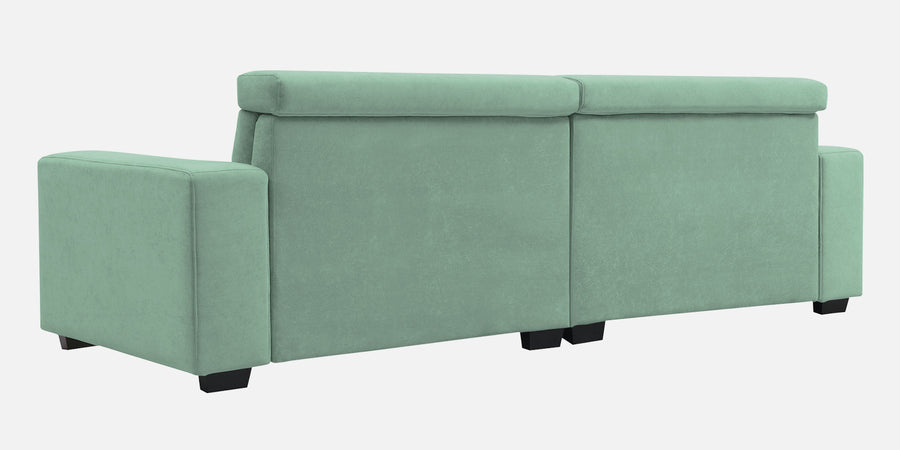 Hiro Fabric 3 Seater Sofa In Mist Blue Colour - Febonic Living