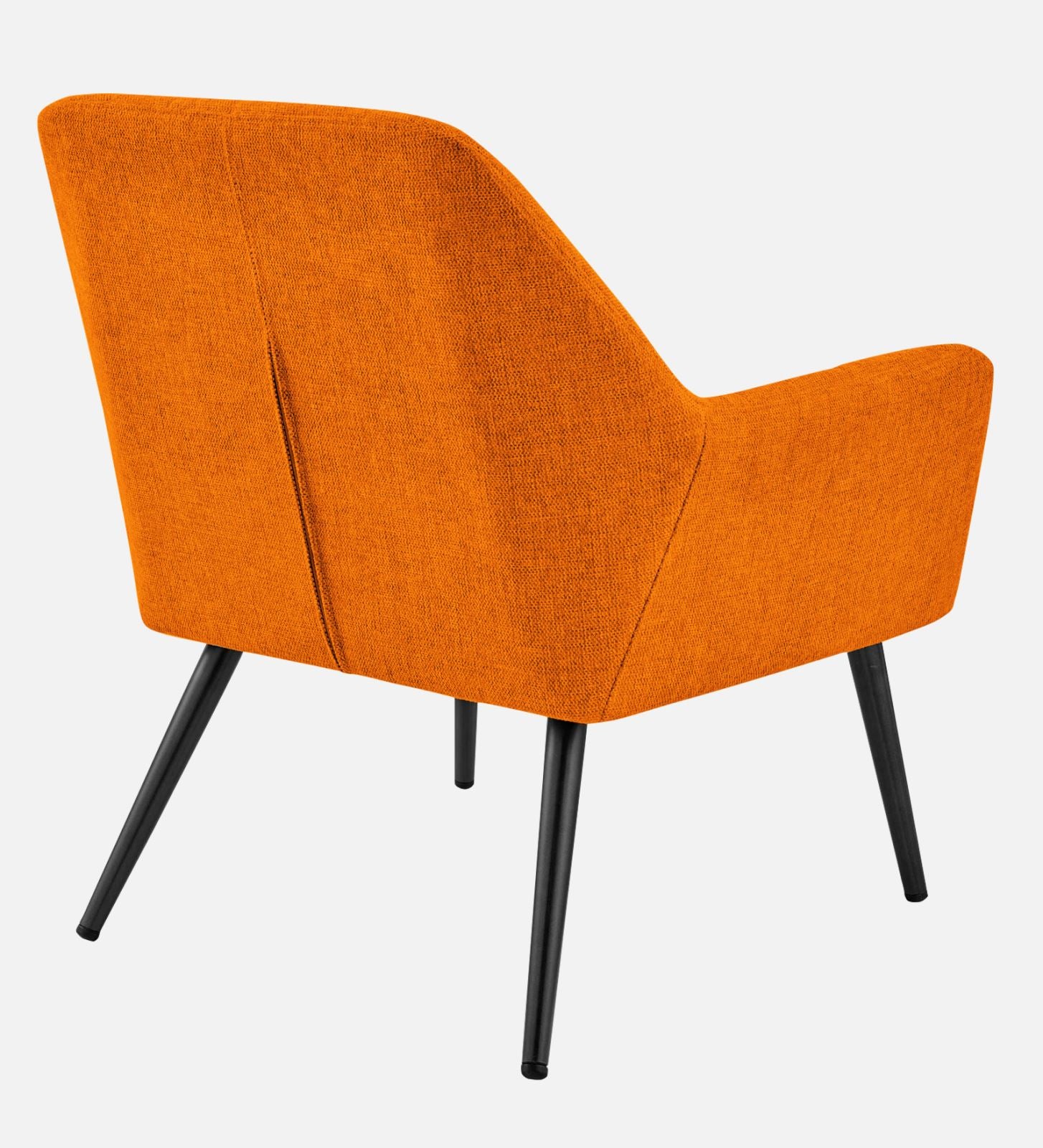 Bella Fabric Arm Chair In Vivid Orange Colour