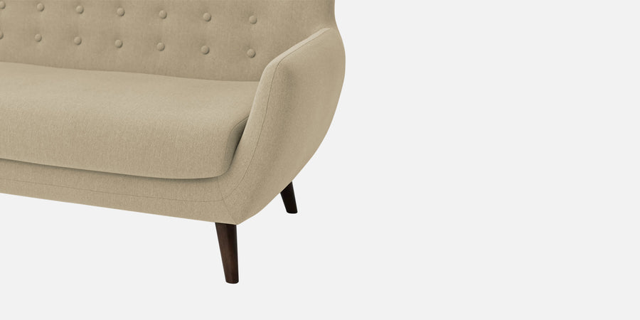 Goofy Fabric 2 Seater Sofa In Honey Beige Colour - Febonic Living