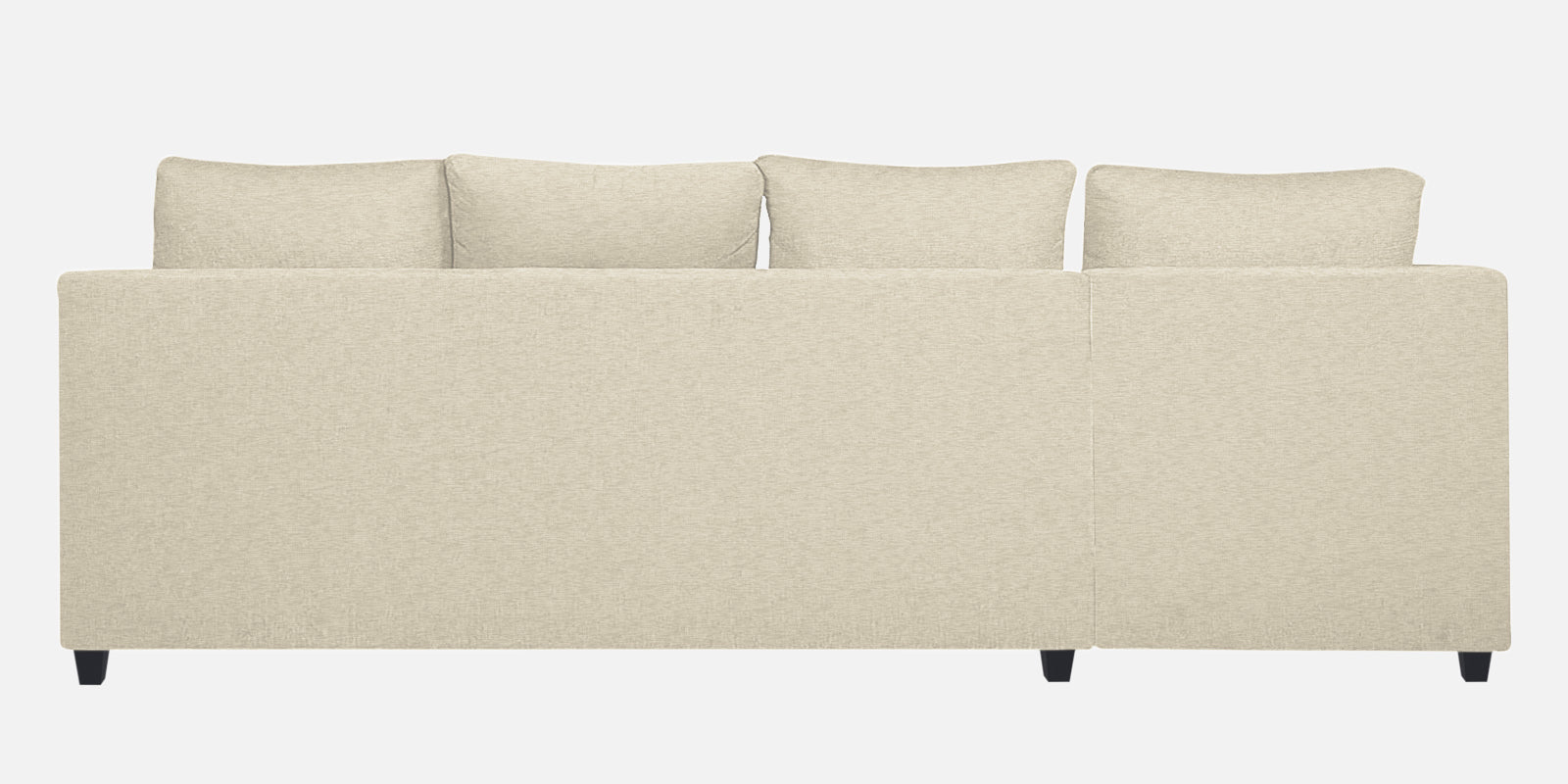 Nebula Fabric RHS Sectional Sofa (3+Lounger) in Ivory Cream Colour