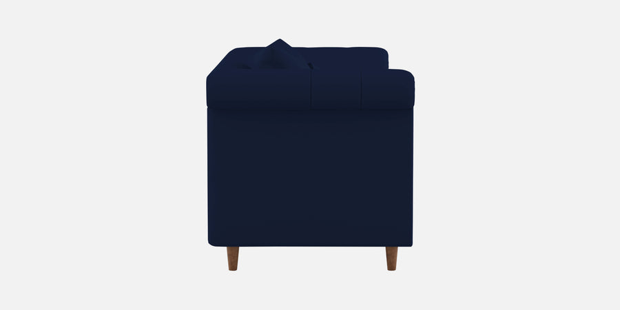 Rubi Velvet 3 Seater Sofa In Indigo Blue Colour - Febonic Living